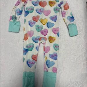Little Sleepies Candy Cuties Zippy Pajamas | 0–3 Months | VGUC